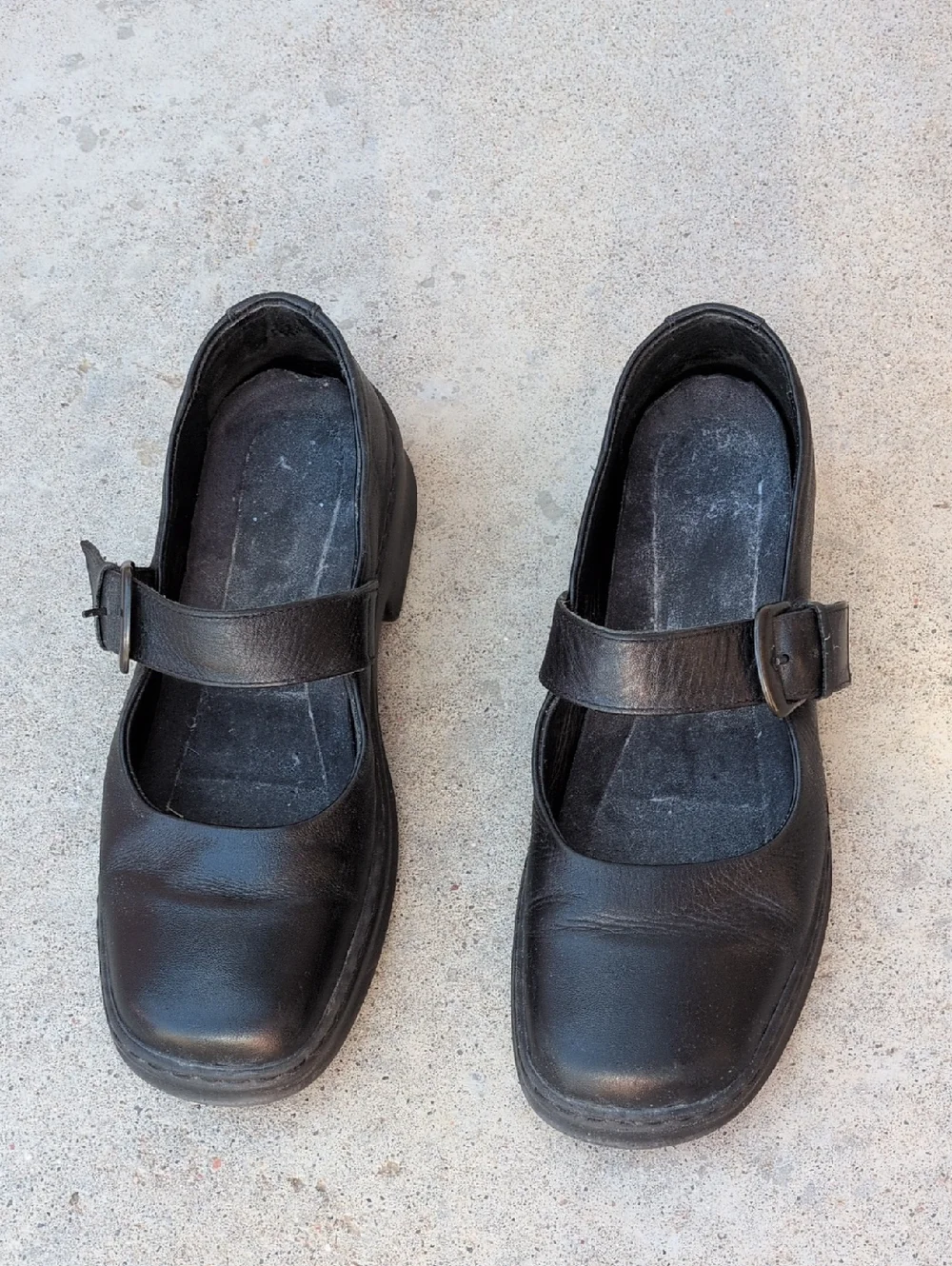 JosefSeinel Genuine Leather Mary Jane Style Platform Vintage 90's Preppy Shoes